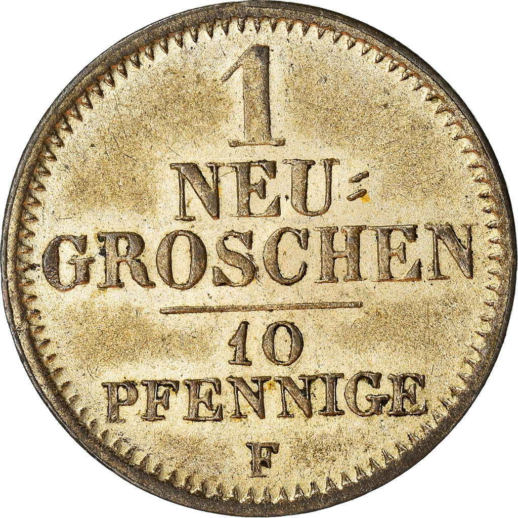 Coin, German States, SAXONY-ALBERTINE, Friedrich August II, Neu-Groschen, 10
