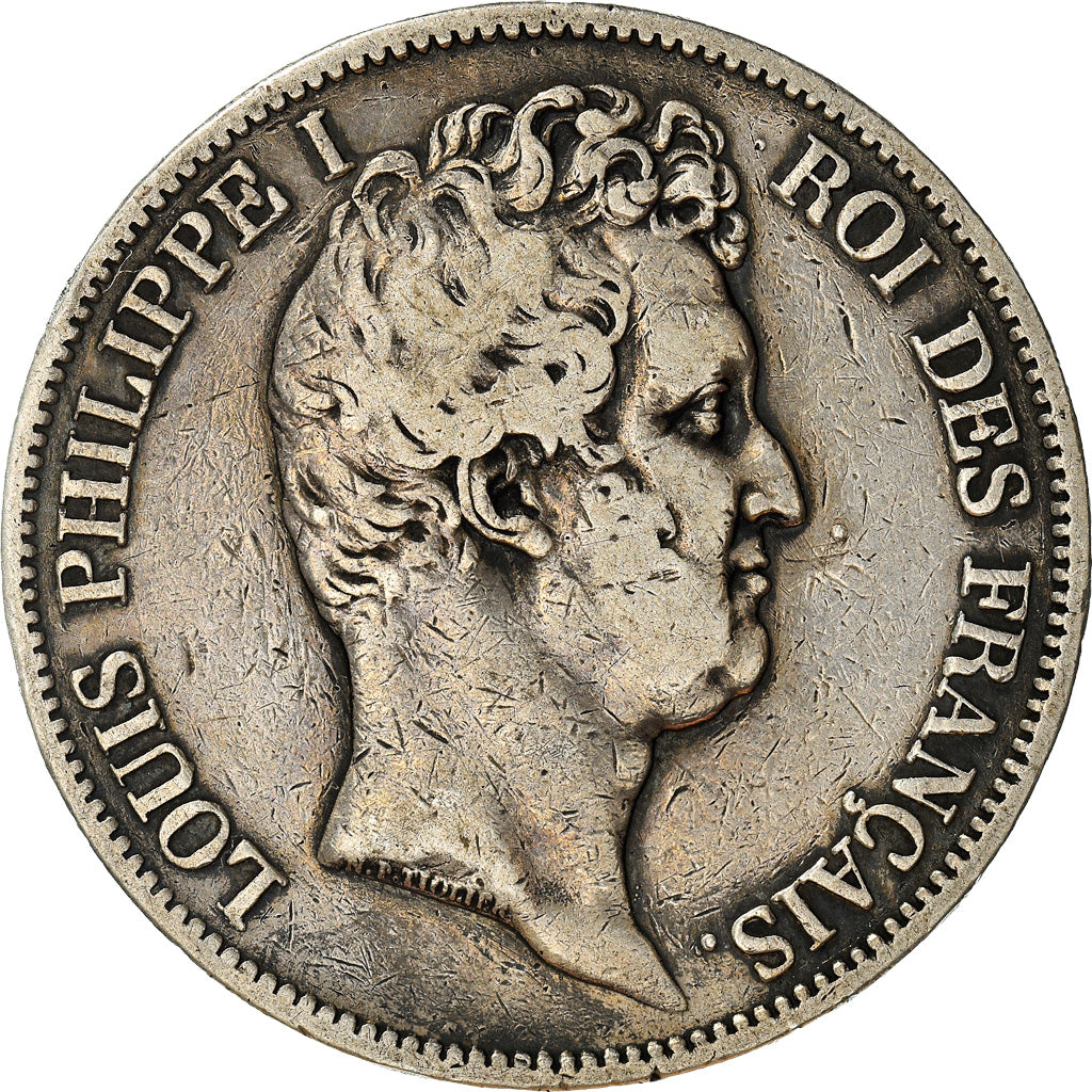 Coin, France, Louis-Philippe, 5 Francs, 1830, Paris, VF(30-35), Silver