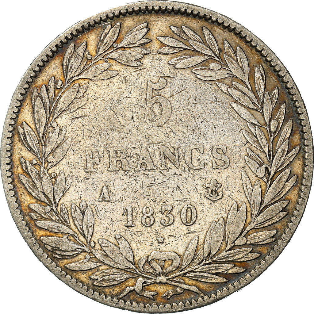 Coin, France, Louis-Philippe, 5 Francs, 1830, Paris, VF(30-35), Silver