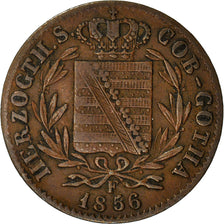 Coin, German States, SAXE-COBURG-GOTHA, Ernst I, Pfennig, 1856, Dresden