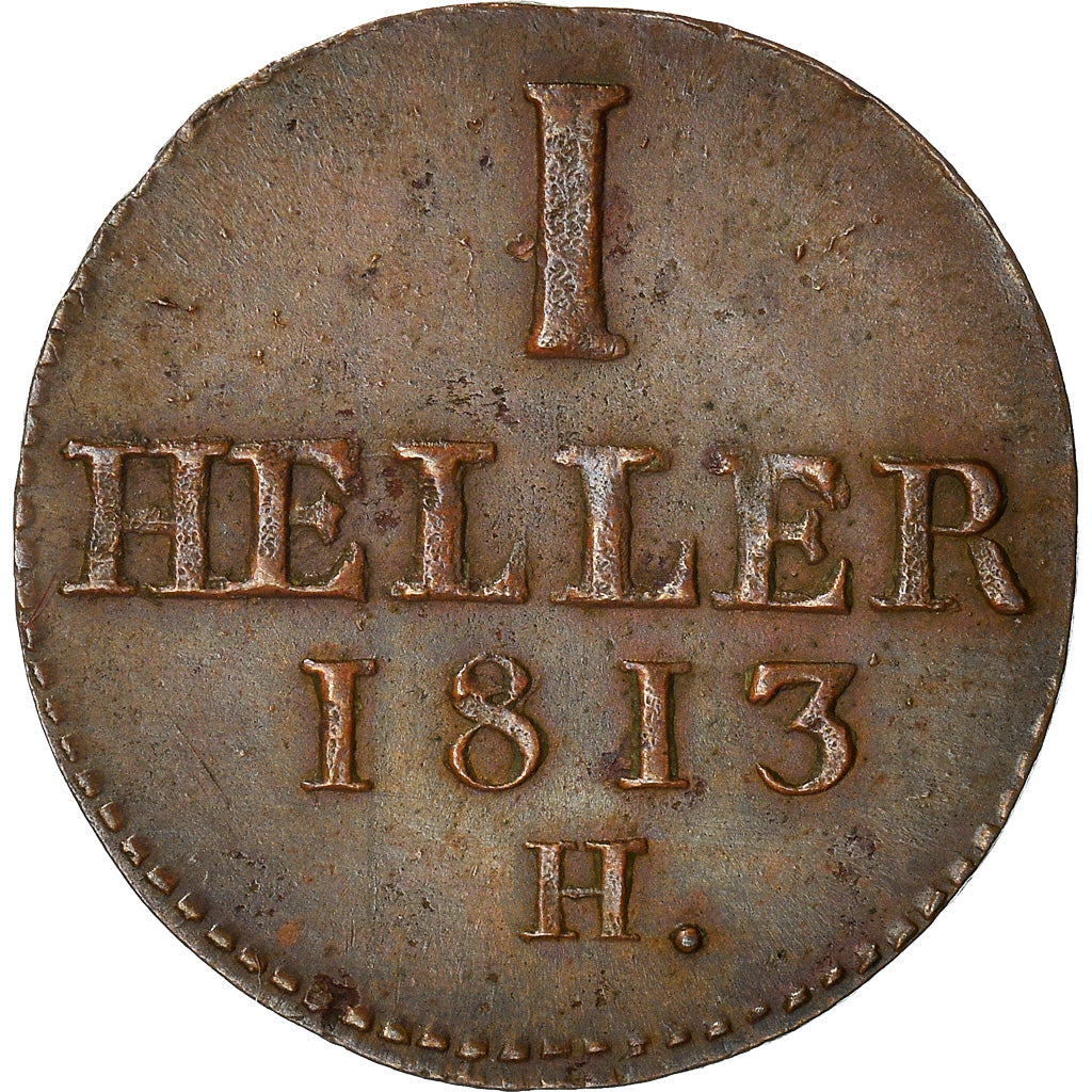 Coin, German States, SAXONY-ALBERTINE, Friedrich August I, Heller, 1813