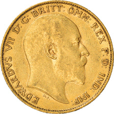Munten, Groot Bretagne, Edward VII, 1/2 Sovereign, 1903, ZF, Goud, KM:804