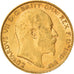 Munten, Groot Bretagne, Edward VII, 1/2 Sovereign, 1910, ZF+, Goud, KM:804