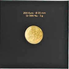 France, Monnaie de Paris, 200 Euro, La Ronde des Schtroumpfs, 2020, Paris, BU