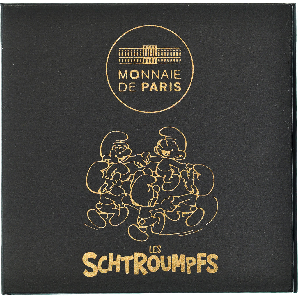 France, Monnaie de Paris, 200 Euro, La Ronde des Schtroumpfs, 2020, Paris, BU