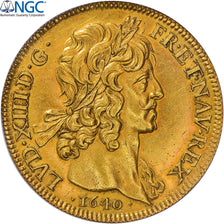 Moneda, Francia, Louis XIII, 80 Livres dit 8 Louis d'or, 1640, Paris, Pedigree