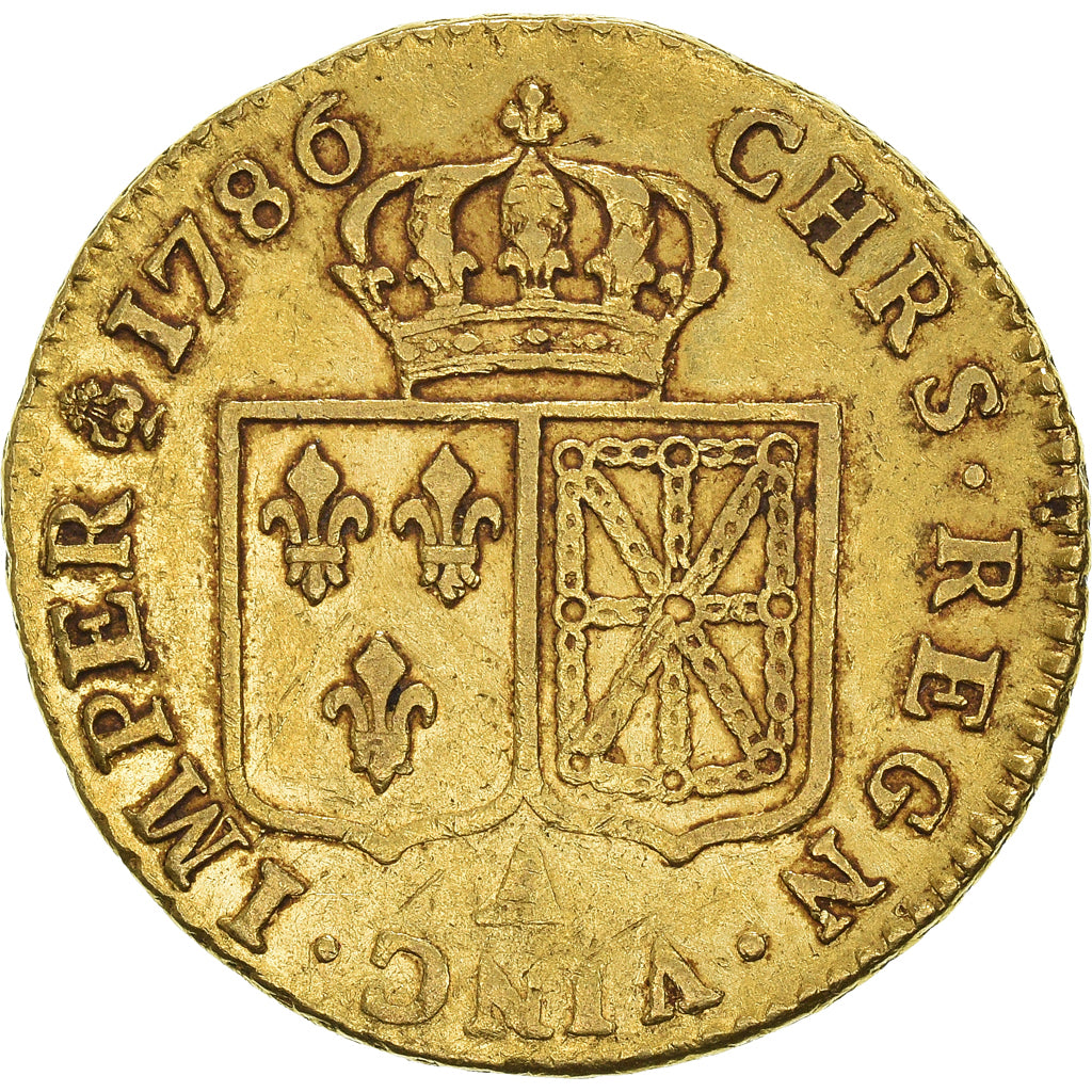 Coin, France, Louis XVI, Louis d'or à la tête nue, 1786, Paris, VF(30-35)