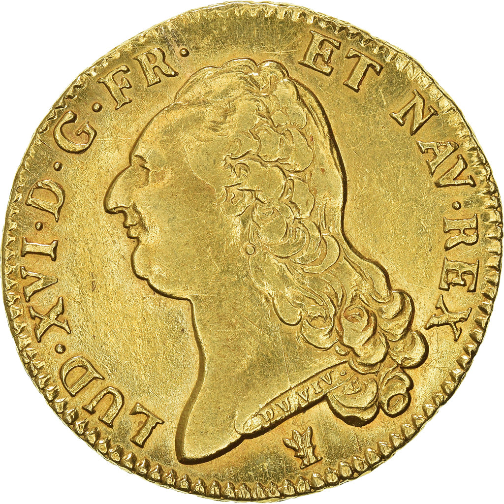 Monnaie, France, Louis XVI, Double Louis d'or à la tête nue, 1786, Limoges