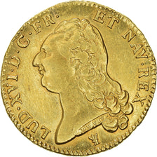 Monnaie, France, Louis XVI, Double Louis d'or à la tête nue, 1786, Limoges