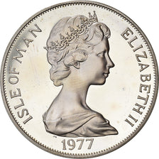 Moneda, Isla de Man, Elizabeth II, Silver Jubilee Appeal, Crown, 1977, Pobjoy