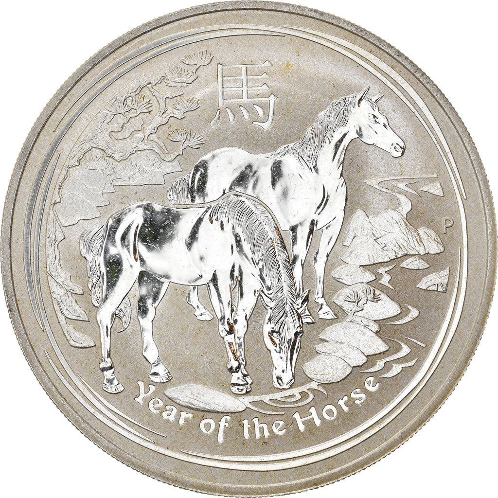 Münze, Australien, Elizabeth II, Year of the Horse, 1 Dollar, 2014, Perth, 1