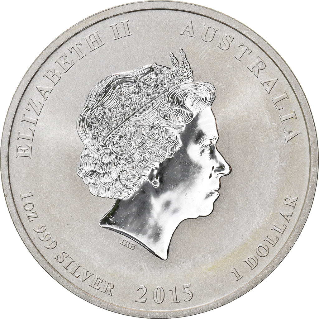 Moneta, Australia, Elizabeth II, Year of the Goat, 1 Dollar, 2015, Perth, 1 Oz