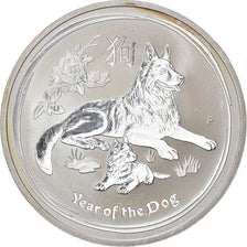Coin, Australia, Elizabeth II, Year of the Dog, 1 Dollar, 2018, Perth, 1 Oz