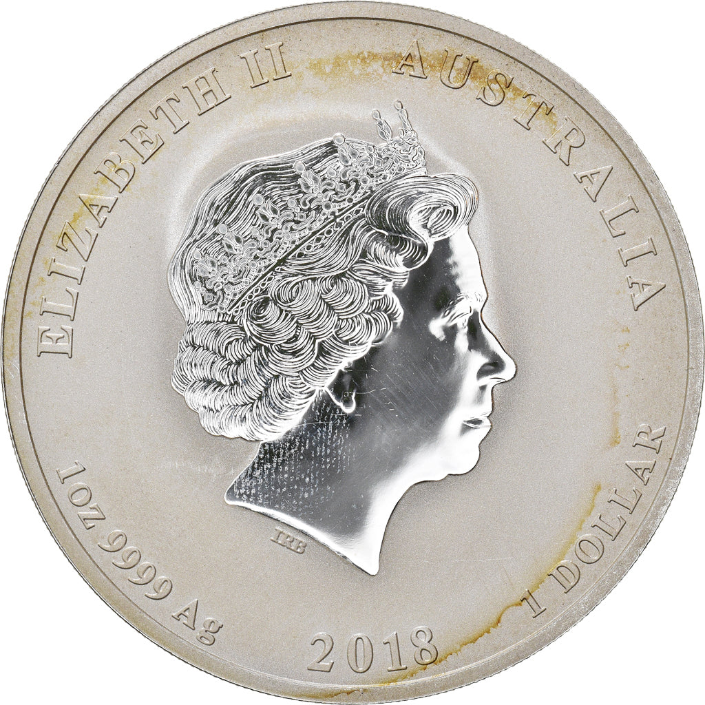 Coin, Australia, Elizabeth II, Year of the Dog, 1 Dollar, 2018, Perth, 1 Oz
