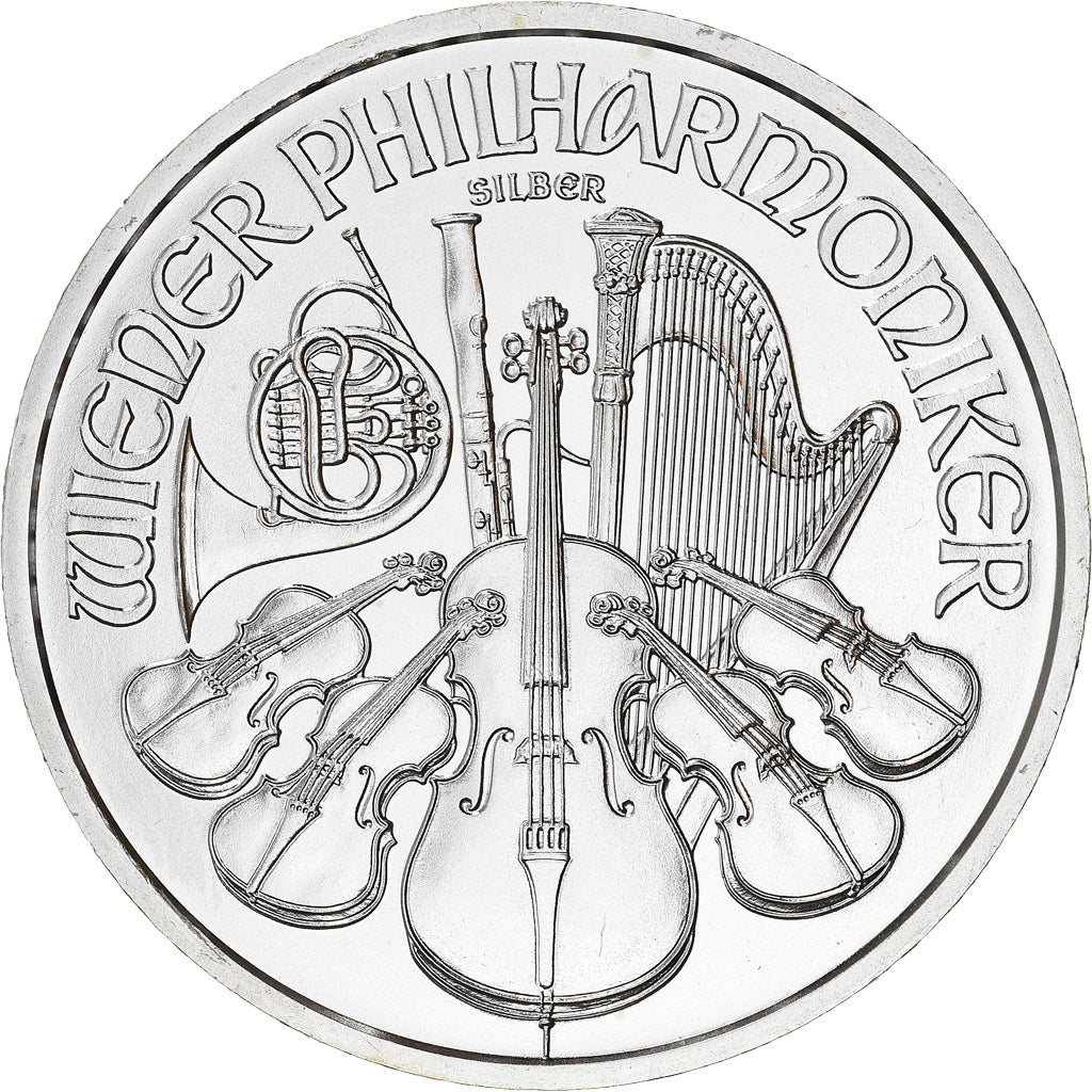 Austria, Philharmonic Orchestra, 1-1/2 Euro, 2015, 1 Oz, MS(65-70), Silver