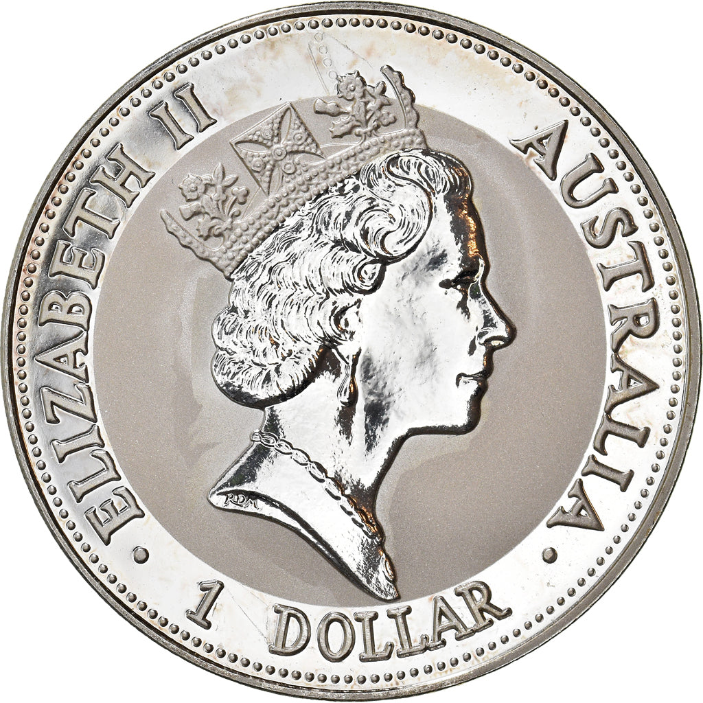 Coin, Australia, Elizabeth II, Australian Kookaburra, 1 Dollar, 1993, 1 Oz