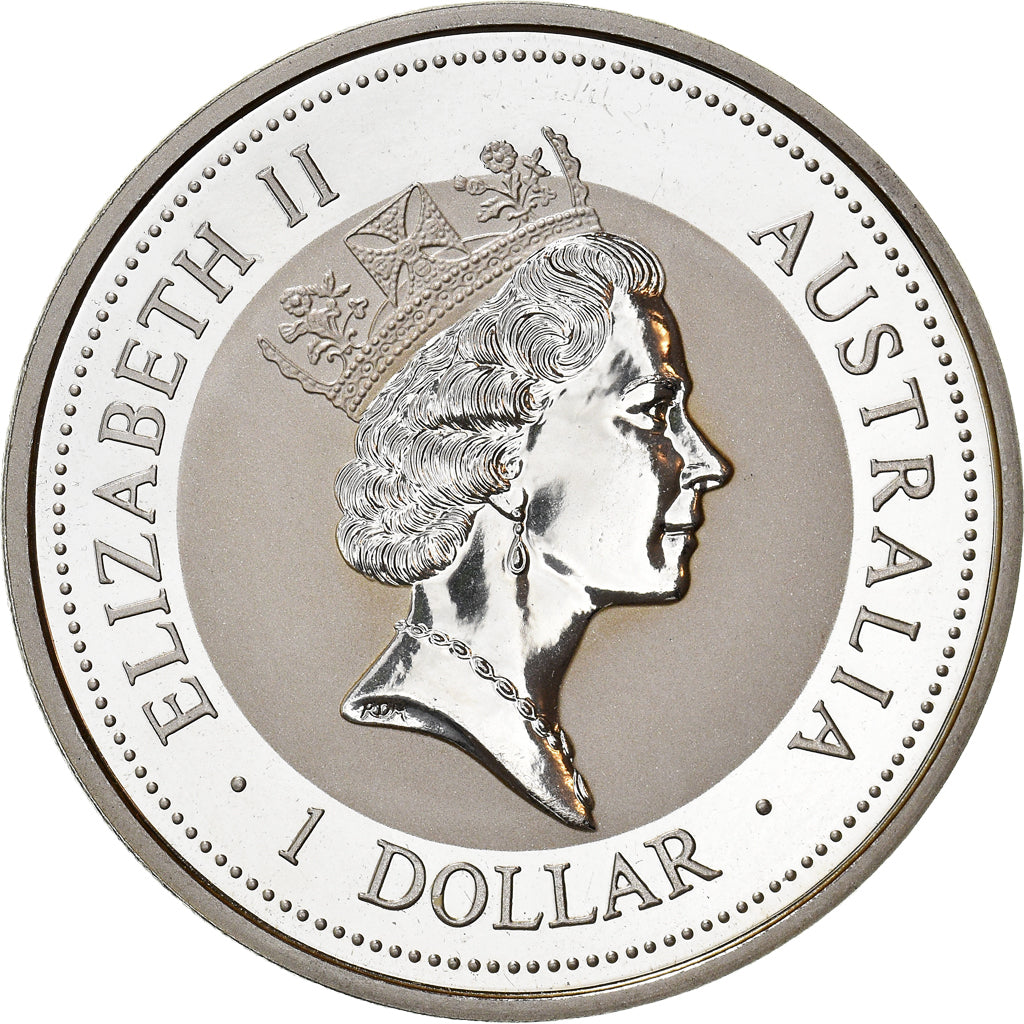 Coin, Australia, Elizabeth II, Australian Kookaburra, 1 Dollar, 1994, 1 Oz
