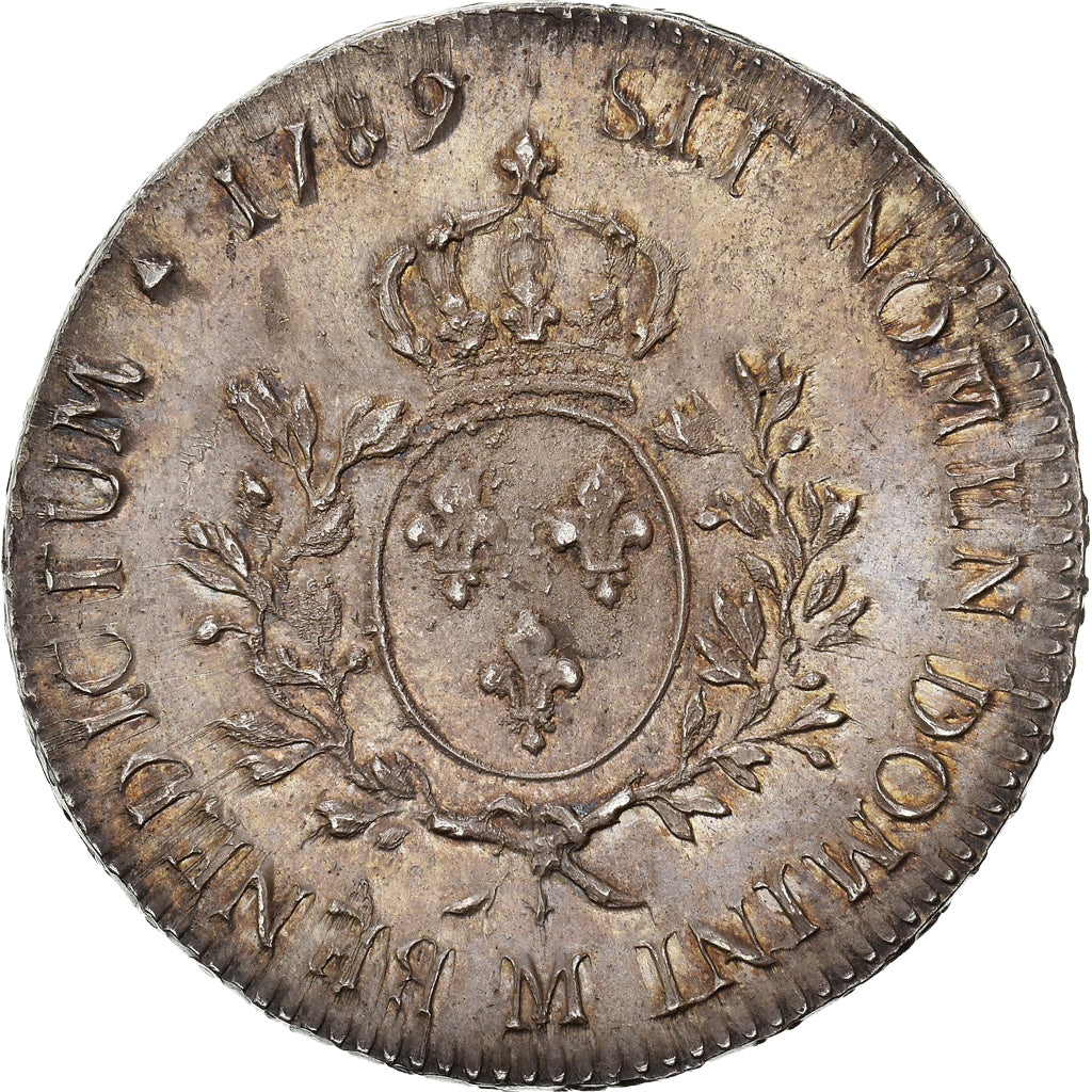 Monnaie, France, Louis XVI, Ecu aux branches d'olivier, 1789, Toulouse, SUP