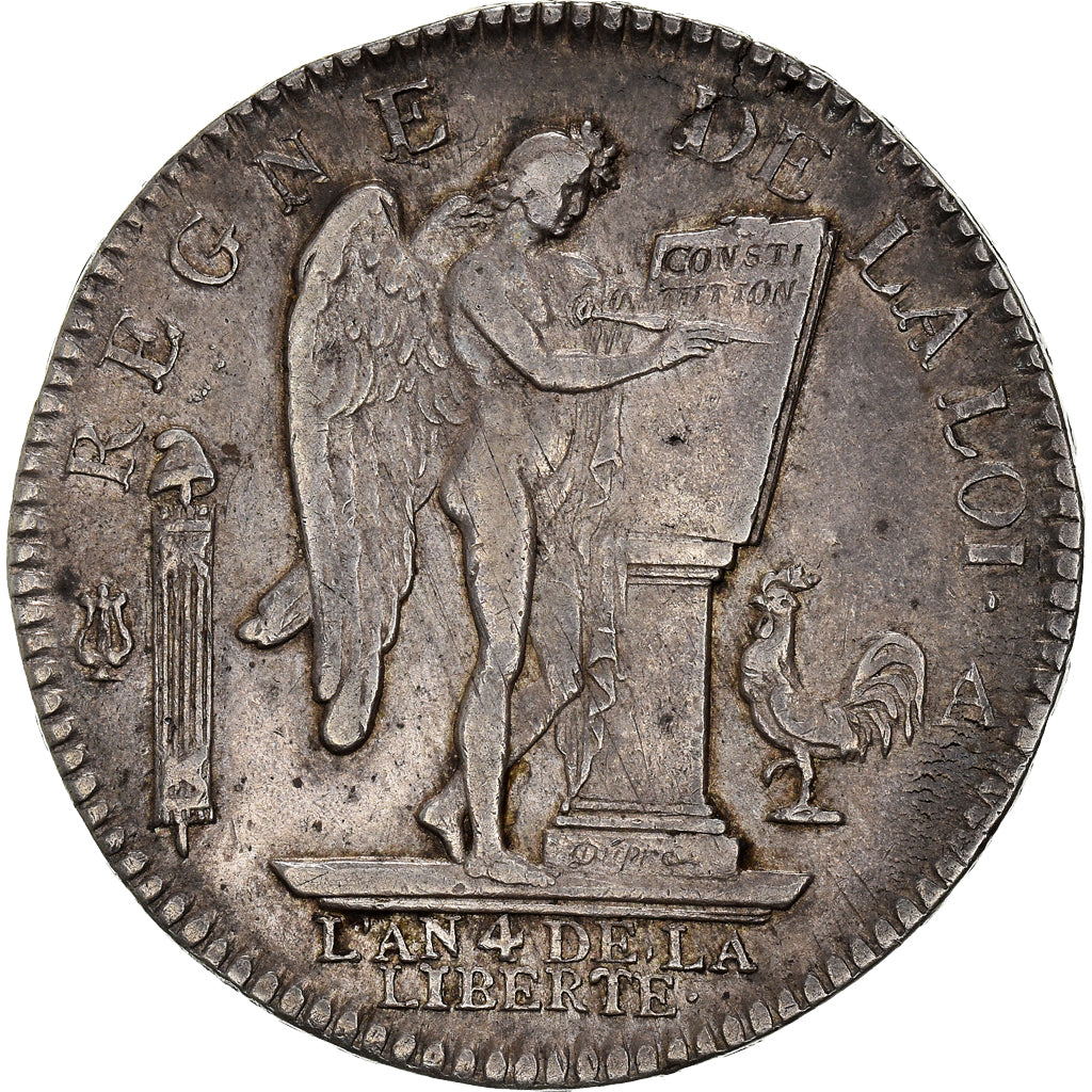 Coin, France, Louis XVI, Ecu de 6 Livres, 1792, Paris, 2nd semestre, AU(50-53)