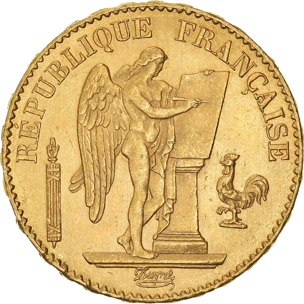 Monnaie, France, Génie, 20 Francs, 1877, Paris, SUP+, Or, KM:825