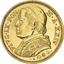 Moneda, Estados italianos, PAPAL STATES, Pius IX, 20 Lire, 1869, Rome, MBC+
