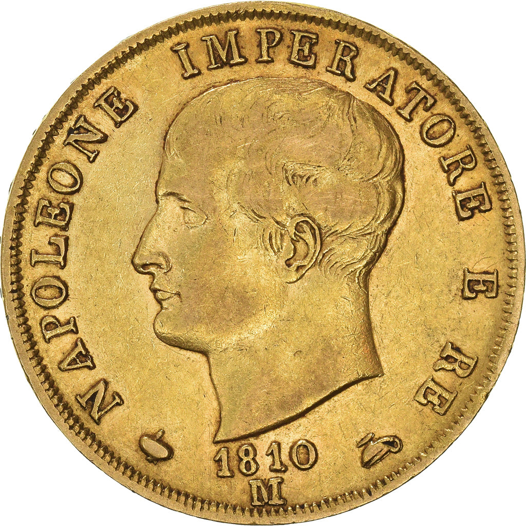 Coin, ITALIAN STATES, KINGDOM OF NAPOLEON, Napoleon I, 40 Lire, 1810, Milan