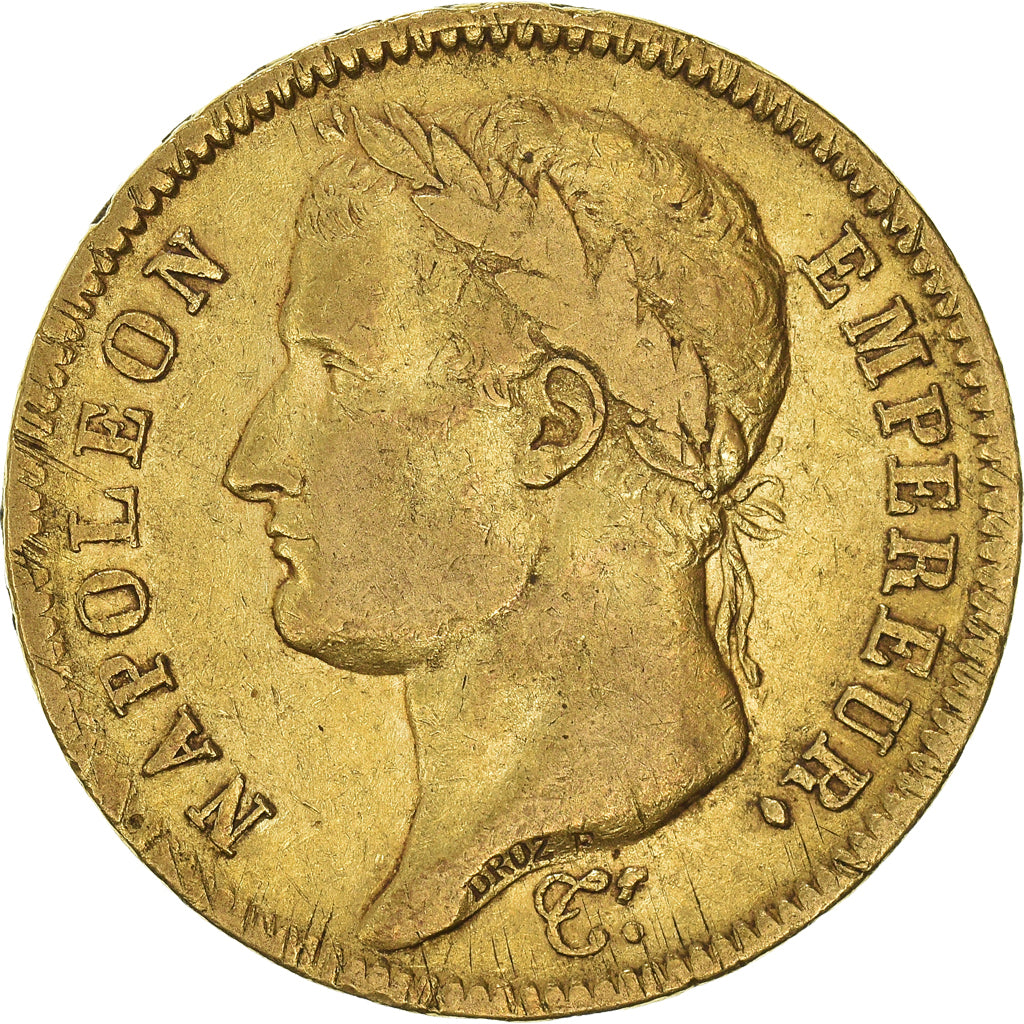 Monnaie, France, Napoléon I, 40 Francs, 1811, Paris, TTB, Or, KM:696.1
