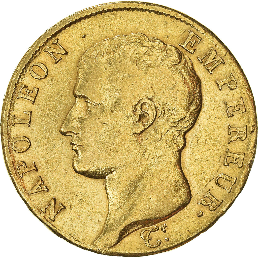 Moneta, Francja, Napoléon I, 40 Francs, 1806, Paris, VF(30-35), Złoto