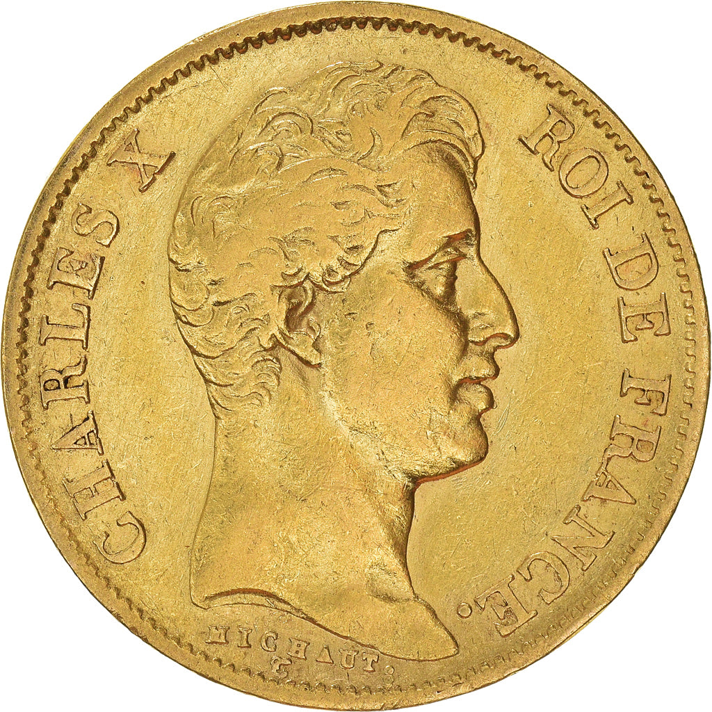 Coin, France, Charles X, 40 Francs, 1830, Paris, EF(40-45), Gold, KM:721.1