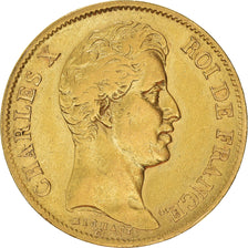 Coin, France, Charles X, 40 Francs, 1830, Paris, EF(40-45), Gold, KM:721.1