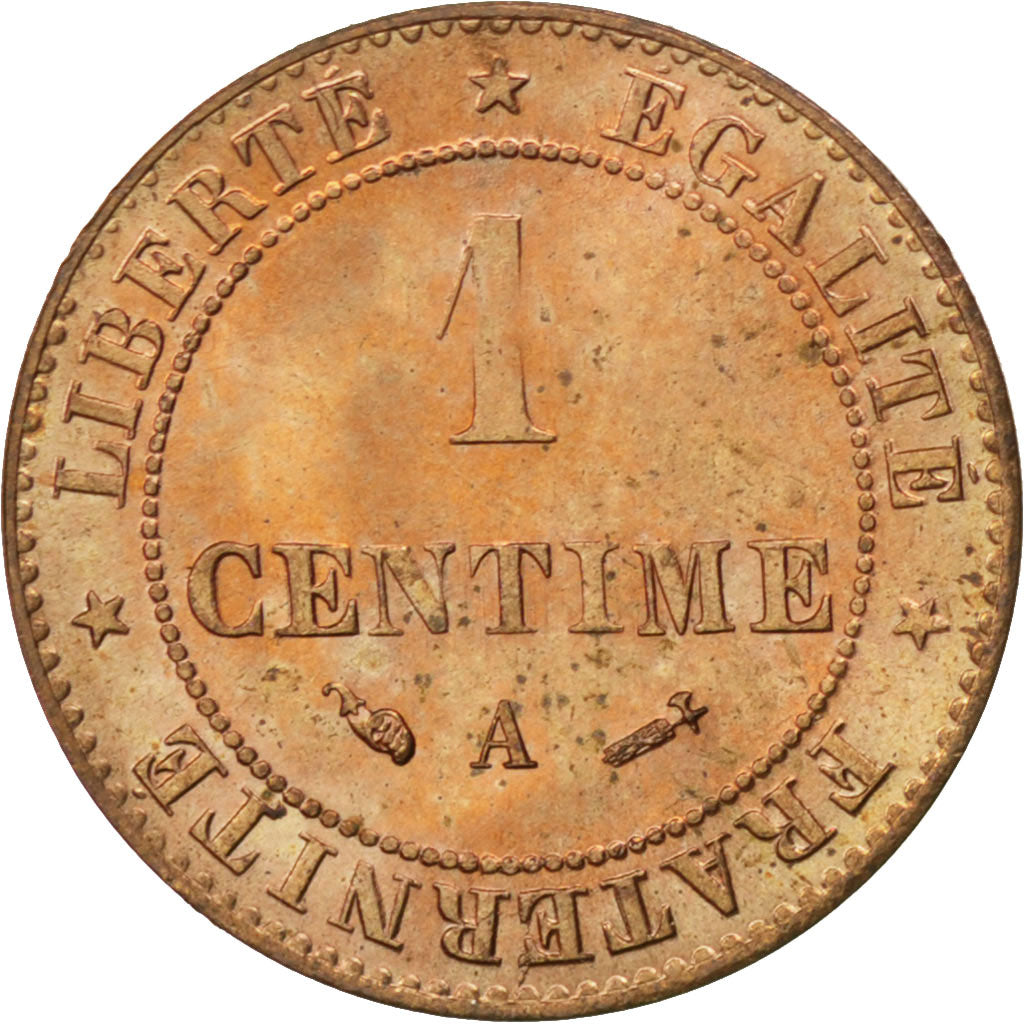 Coin, France, Cérès, Centime, 1884, Paris, MS(65-70), Bronze, KM:826.1