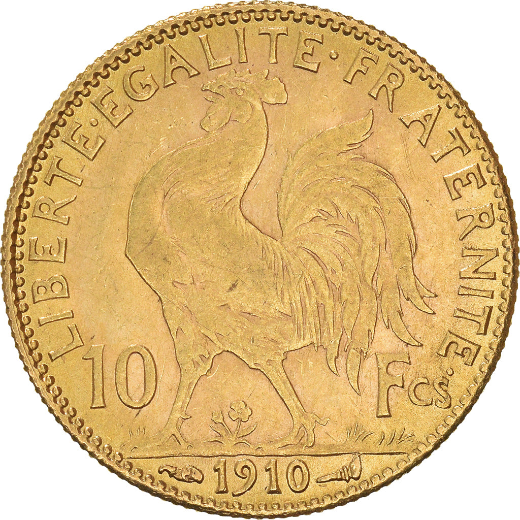 Monnaie, France, Marianne, 10 Francs, 1910, Paris, TTB+, Or, Gadoury:1017