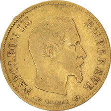 Coin, France, Napoleon III, 10 Francs, 1858, Paris, VF(20-25), Gold, KM:784.3