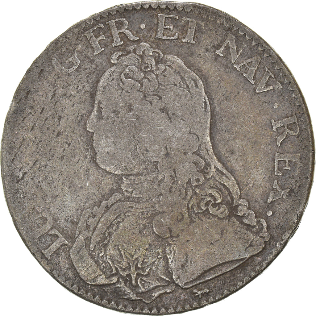 Monnaie, France, Louis XV, Ecu aux branches d'olivier, 1726, Paris, TB, Argent
