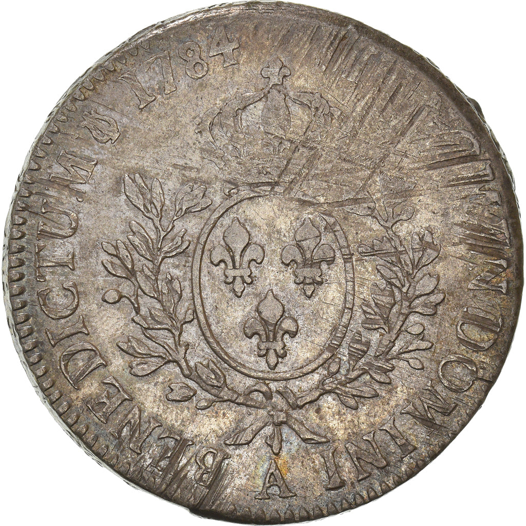 Coin, France, Louis XVI, Ecu aux branches d'olivier, 1784, Paris, VF(30-35)