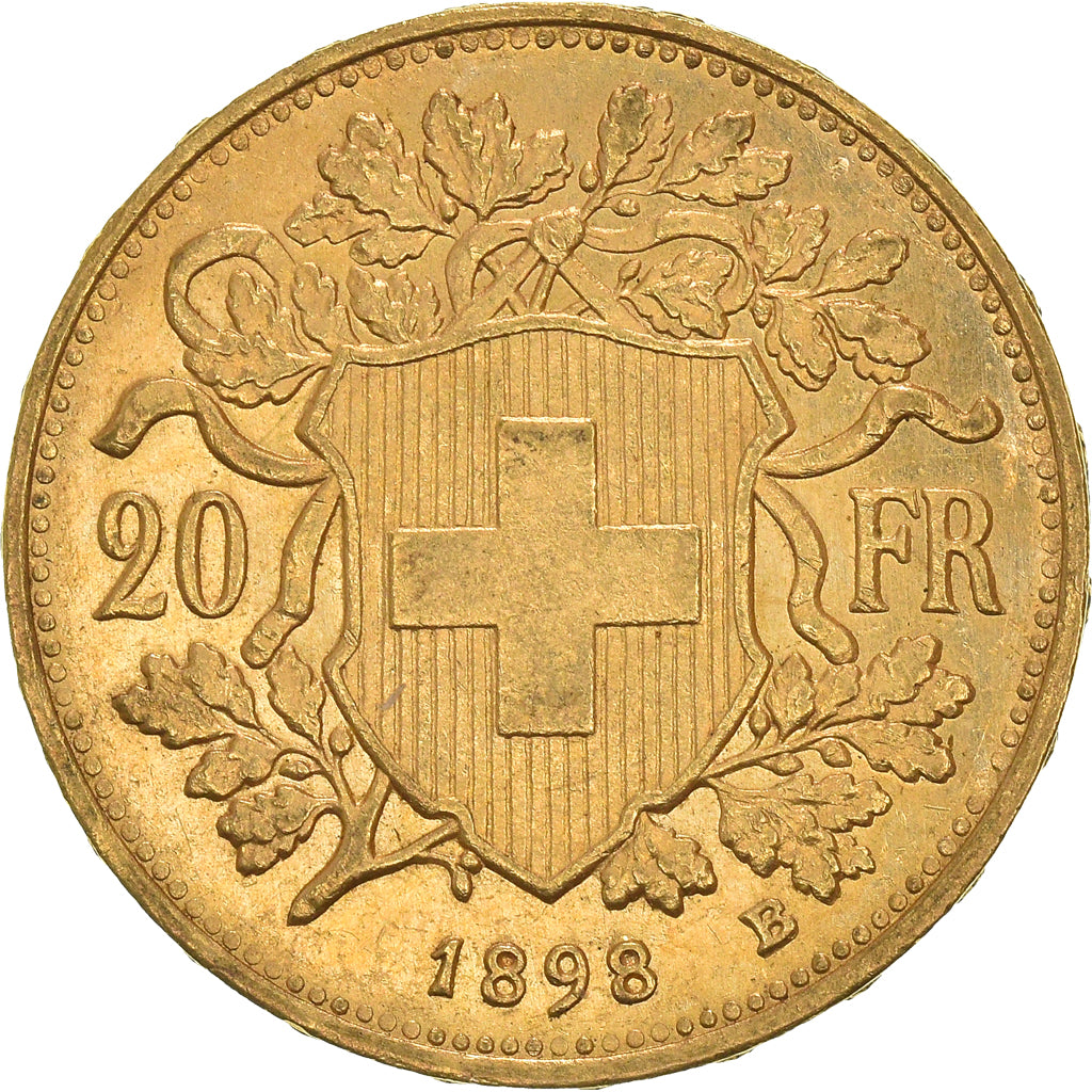 Moneda, Suiza, 20 Francs, 1898, Bern, EBC, Oro, KM:35.1