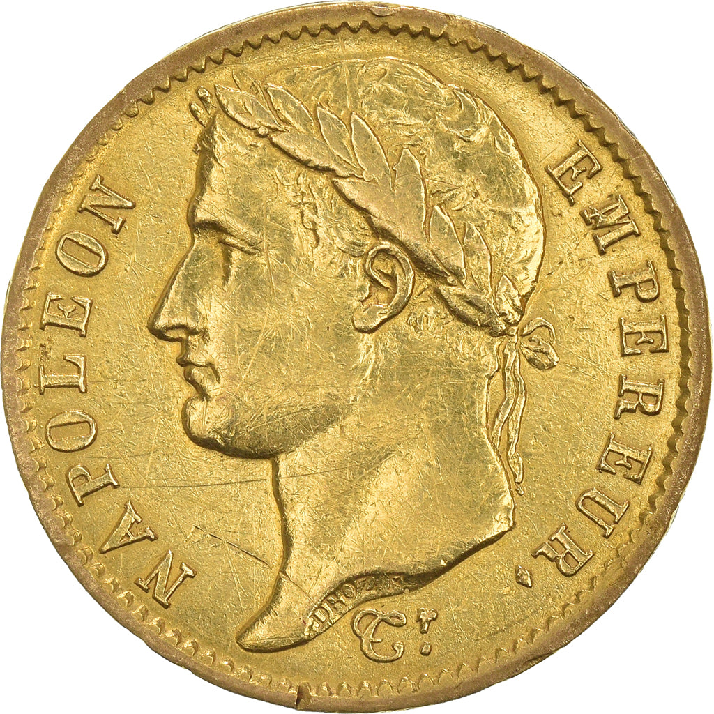 Munten, Frankrijk, Napoléon I, 20 Francs, 1808, Paris, FR+, Goud, KM:687.1