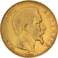 Moneta, Francia, Napoleon III, 50 Francs, 1857, Paris, BB, Oro, KM:785.1