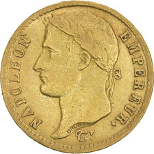 Moneta, Francia, Napoléon I, 20 Francs, 1813, Paris, MB+, Oro, KM:695.1