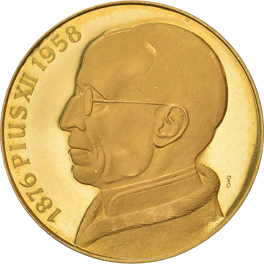 Vatican, Medal, Pape Pie XII, 1876-1958, Proof, MS(65-70), Gold