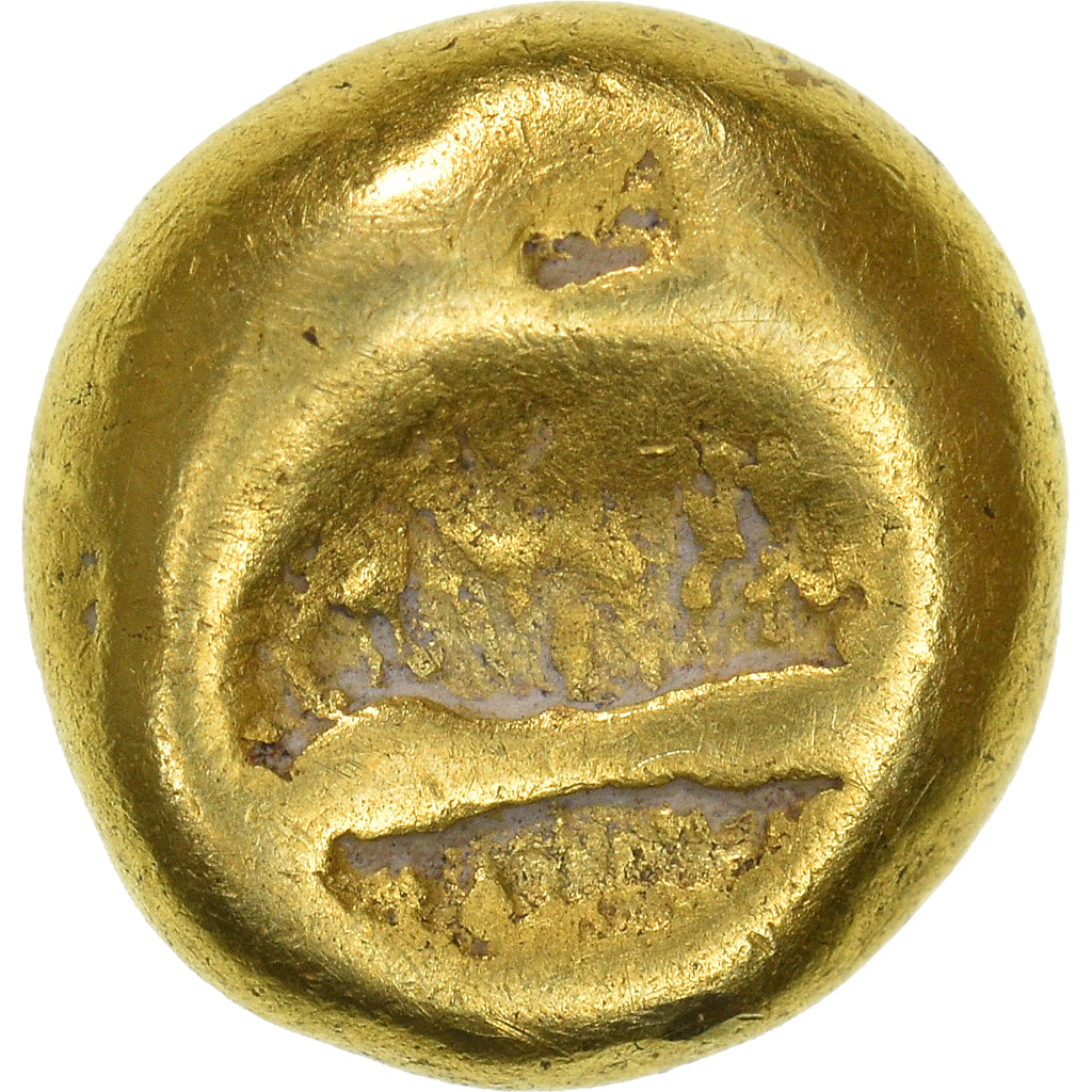 Monnaie, Sénons, 1/4 Statère globulaire, Ier siècle AV JC, TTB, Or