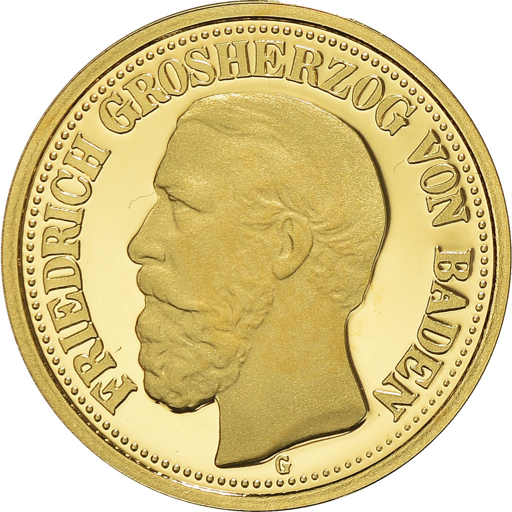 Germany, Medal, Reproduction, Baden, Friedrich I, 10 Mark, 1880, 2007