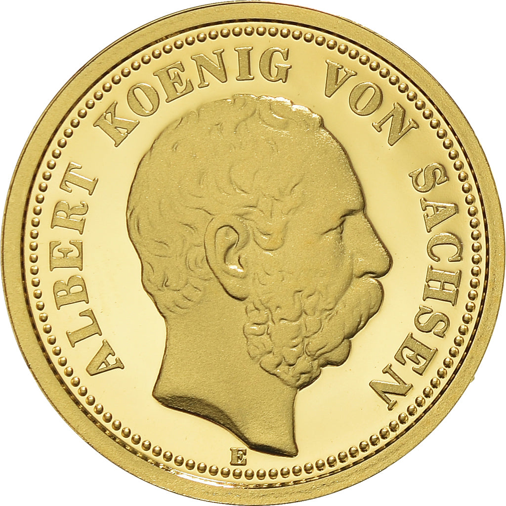 Allemagne, Médaille, Reproduction, Saxony-Albertine, Albert, 20 Mark, 1877
