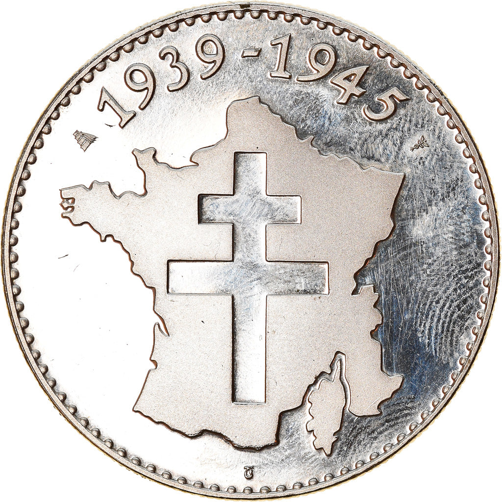 Francia, medalla, Charles De Gaulle, Appel du 18 juin 1940, WAR, EBC, Cobre -