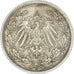 Coin, GERMANY - EMPIRE, 1/2 Mark, 1917, Berlin, EF(40-45), Silver, KM:17