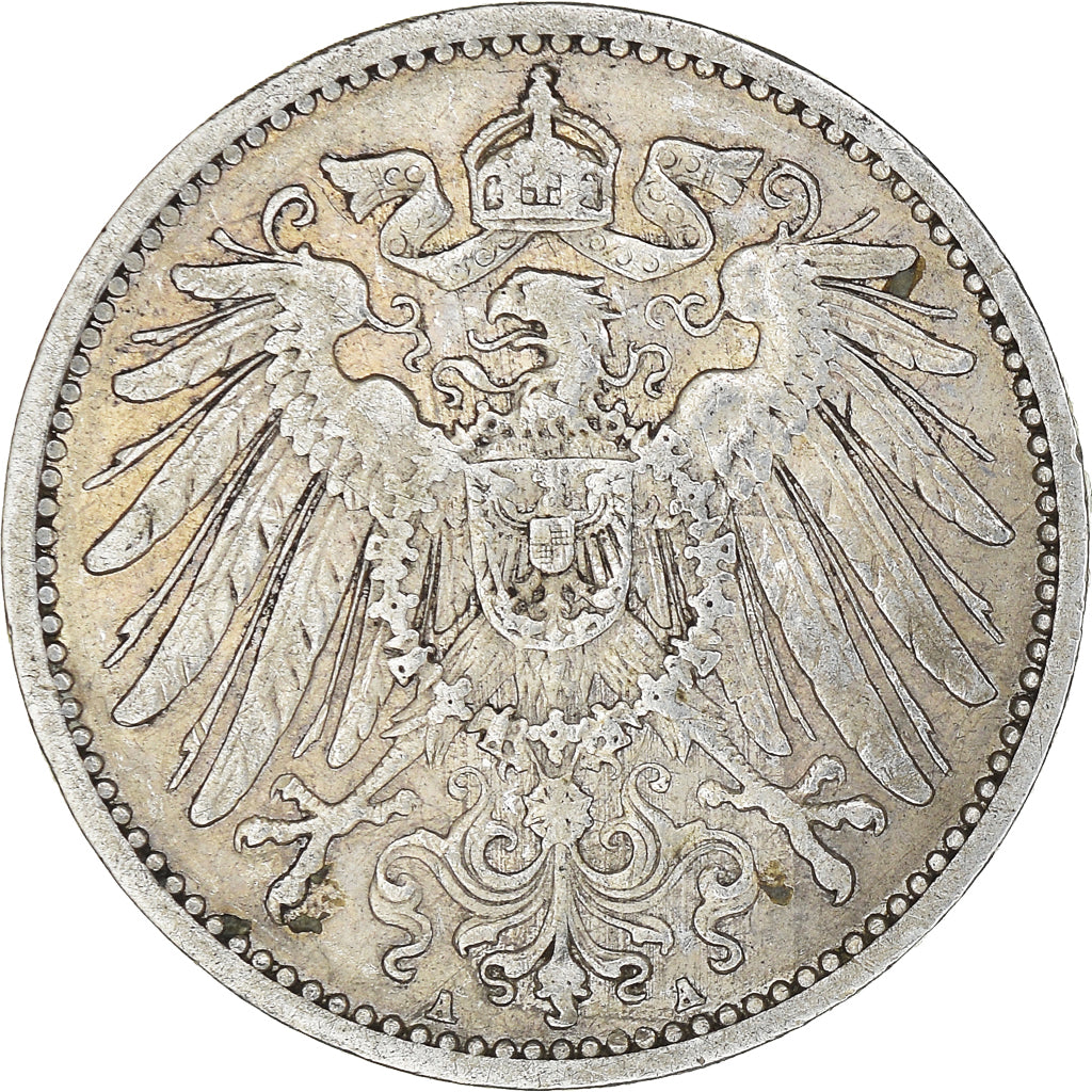 Coin, GERMANY - EMPIRE, Wilhelm II, Mark, 1905, Berlin, EF(40-45), Silver, KM:14