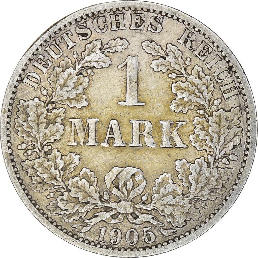 Coin, GERMANY - EMPIRE, Wilhelm II, Mark, 1905, Berlin, EF(40-45), Silver, KM:14
