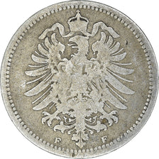 Coin, GERMANY - EMPIRE, Wilhelm I, 20 Pfennig, 1875, Stuttgart, VF(20-25)