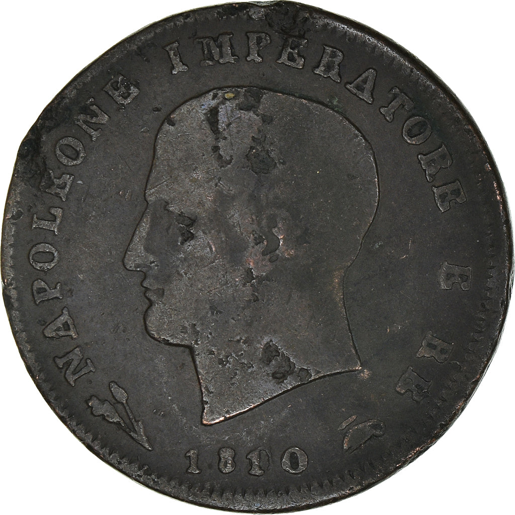 Munten, Italiaanse staten, KINGDOM OF NAPOLEON, Napoleon I, 3 Centesimi