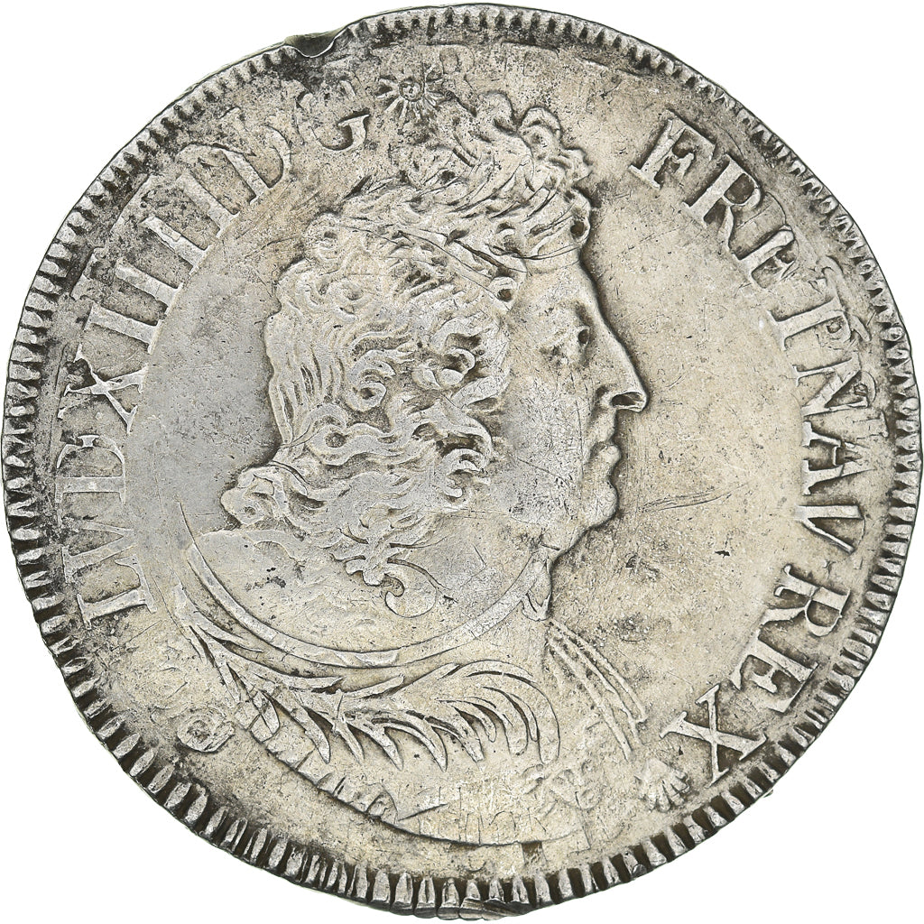 Moneda, Francia, Louis XIV, Ecu aux Insignes, 1701, Paris, BC+, Plata